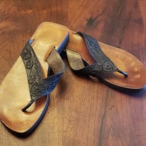 Old Gringo all leather flip flop/sandals sz 7b